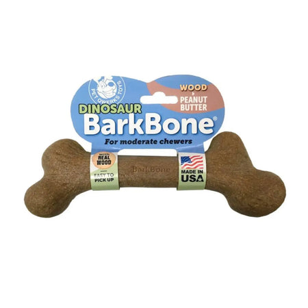 PQ Dinosaur Barkbone Wood - Peanut Pet Qwerks Toys