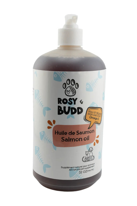 Rosy & Budd - Huile de Saumon pour animaux Rosy & Budd