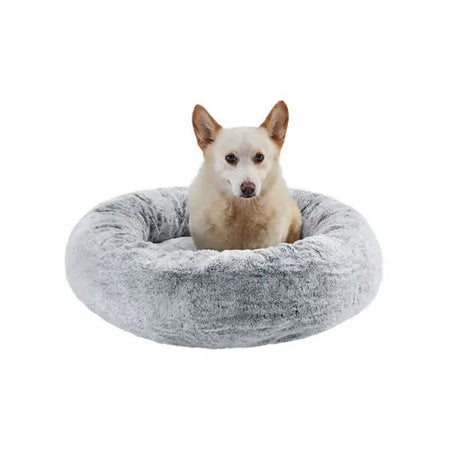 Sheri - Donut Bed for Small Dogs & Cats Grey (30" x 30") Sheri