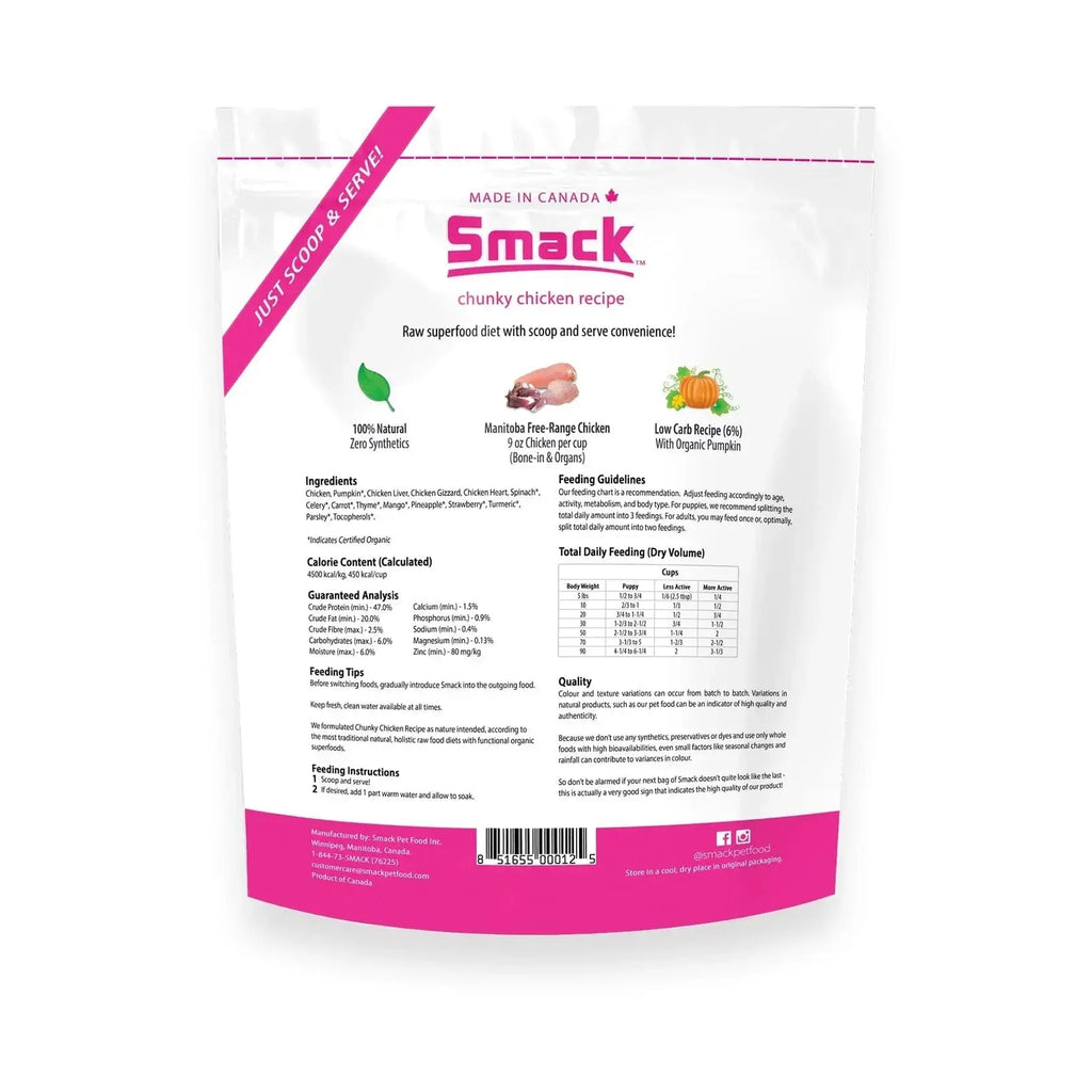 Smack - Morceaux de Poulet Smack Pet Food