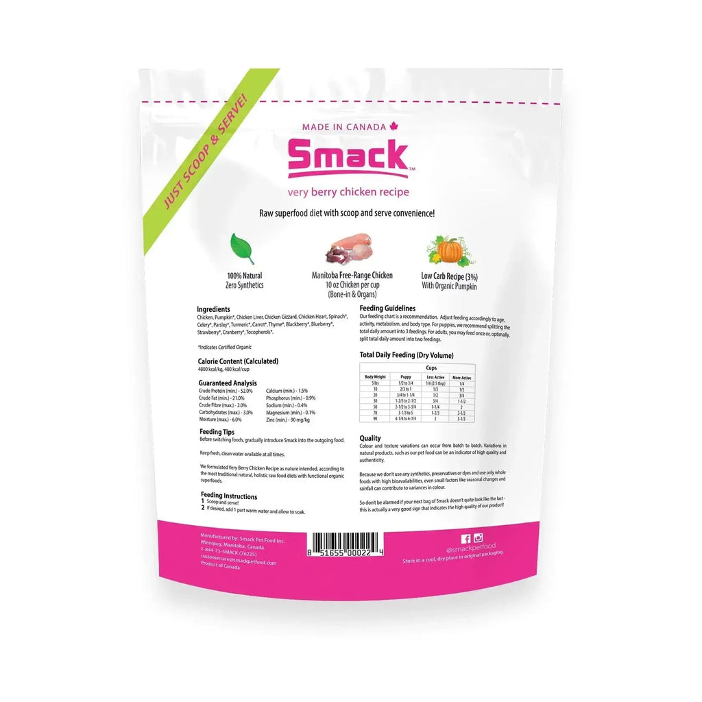 Smack - Poulet aux Baies Smack Pet Food