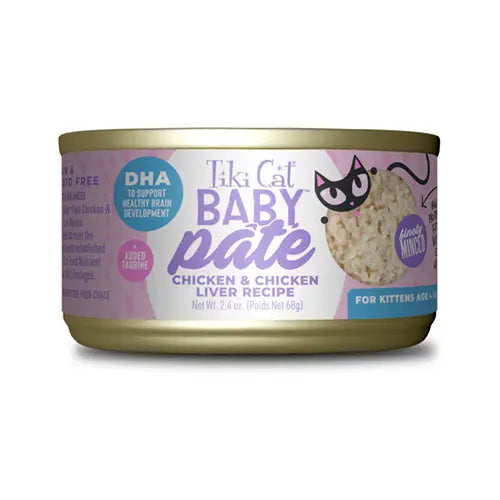 Tiki Cat - Pâté pour Bébé - Poulet & Saumon Tiki Cat