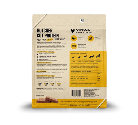 Vital Essentials - Aliments crus congelés pour chien Vital Essentials