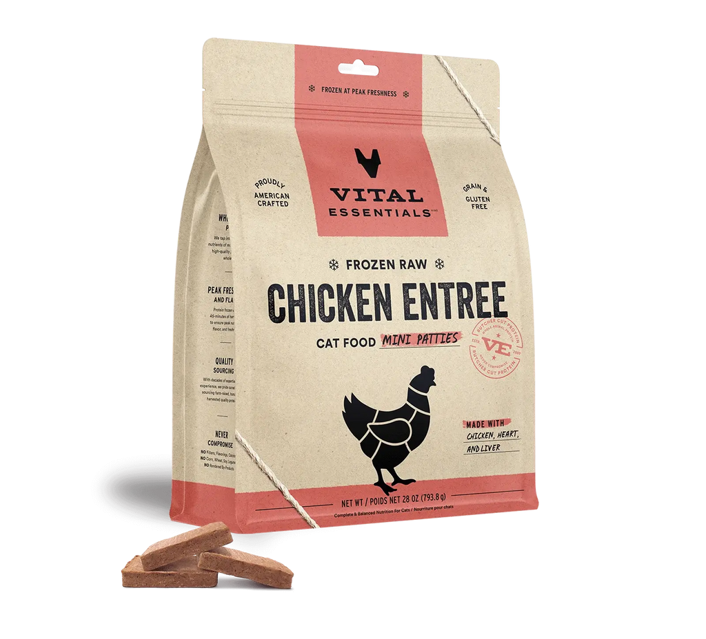 Vital Essentials - Galettes de viande crue congelé 28oz pour chat Vital Essentials