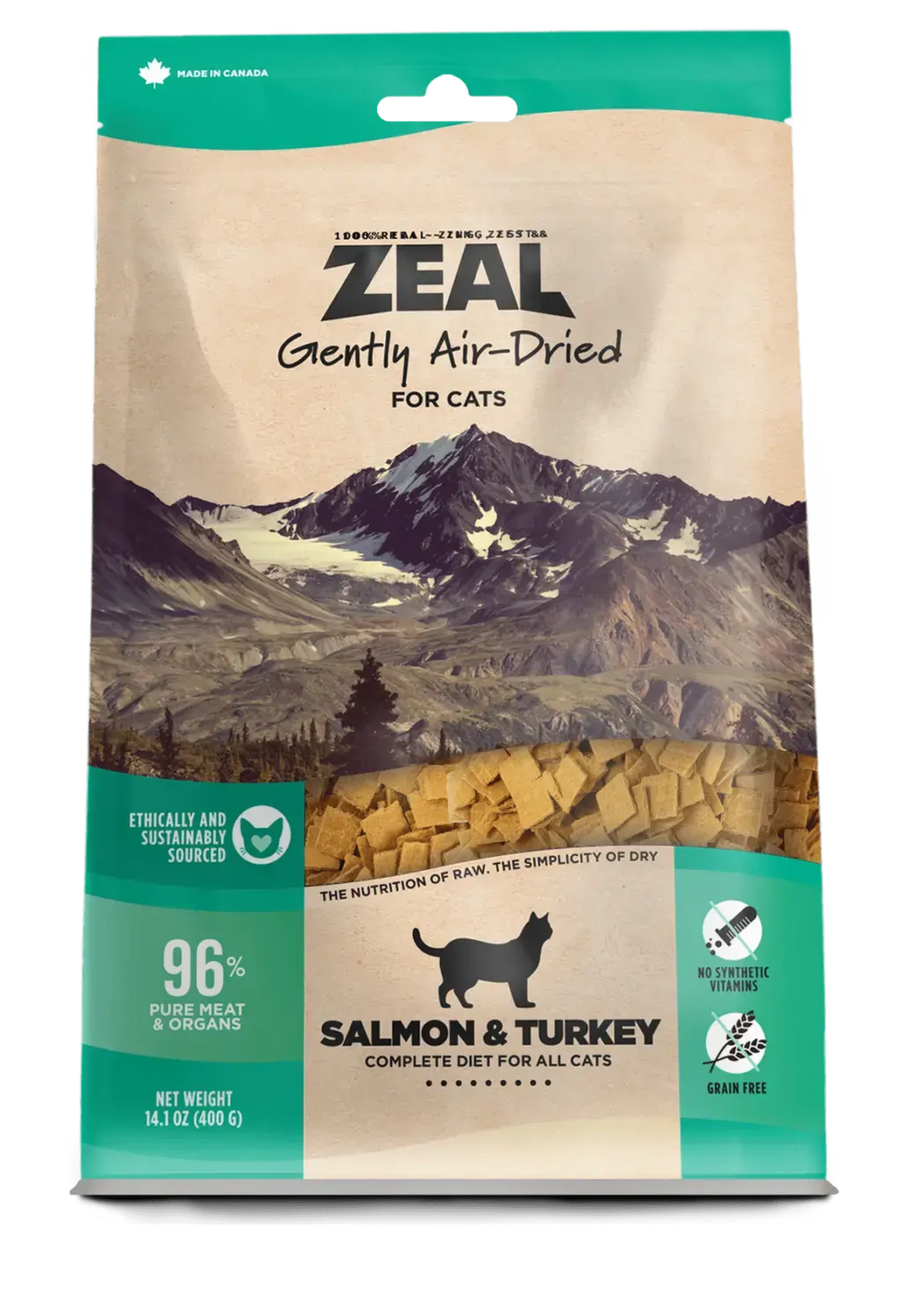 Zeal - Chat - Recette de Saumon et Dinde 14oz Zeal