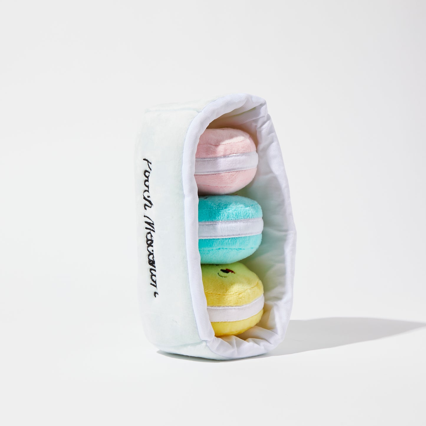 Peluche interactive de macarons souriants